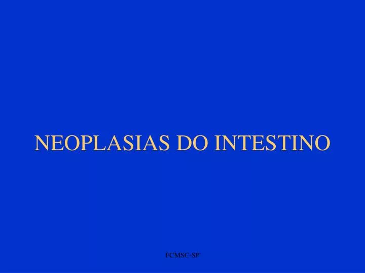 neoplasias do intestino