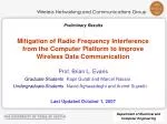 Preliminary Results - slide 1
