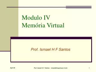 modulo iv mem ria virtual