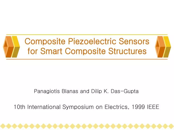 composite piezoelectric sensors for smart composite structures