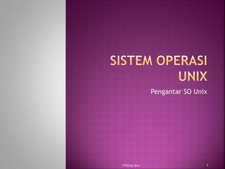 sistem operasi unix