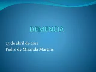 demencia