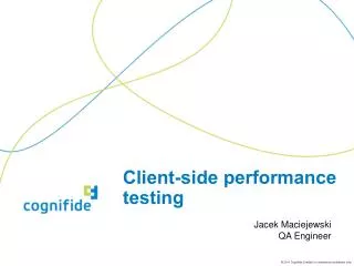 Client-side performance testing