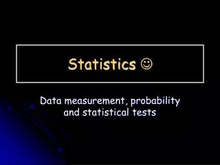 Statistics ?