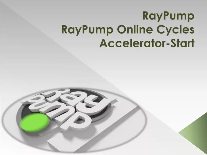 raypump raypump online cycles accelerator start