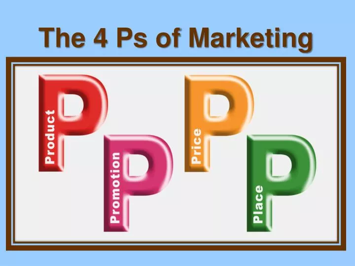the 4 ps of marketing