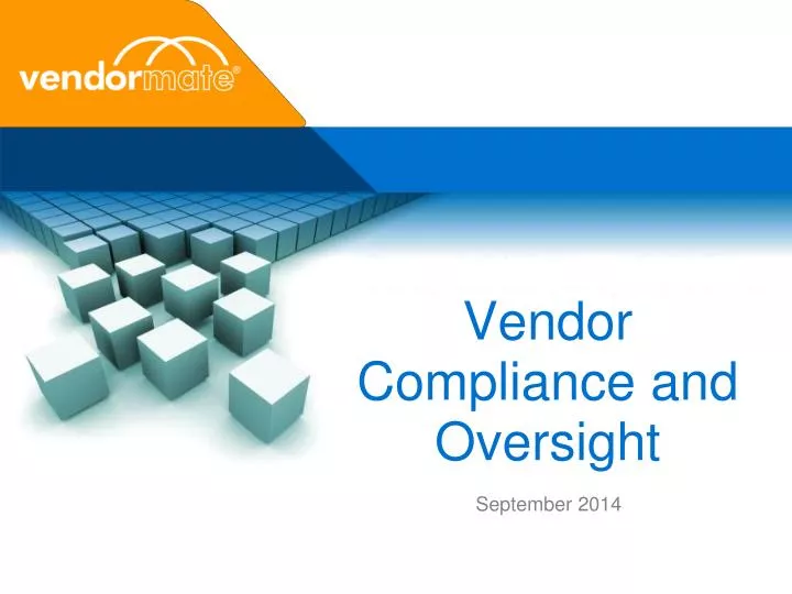 vendor compliance and oversight