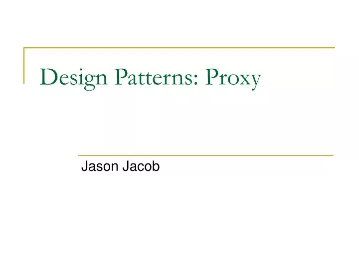 design patterns proxy