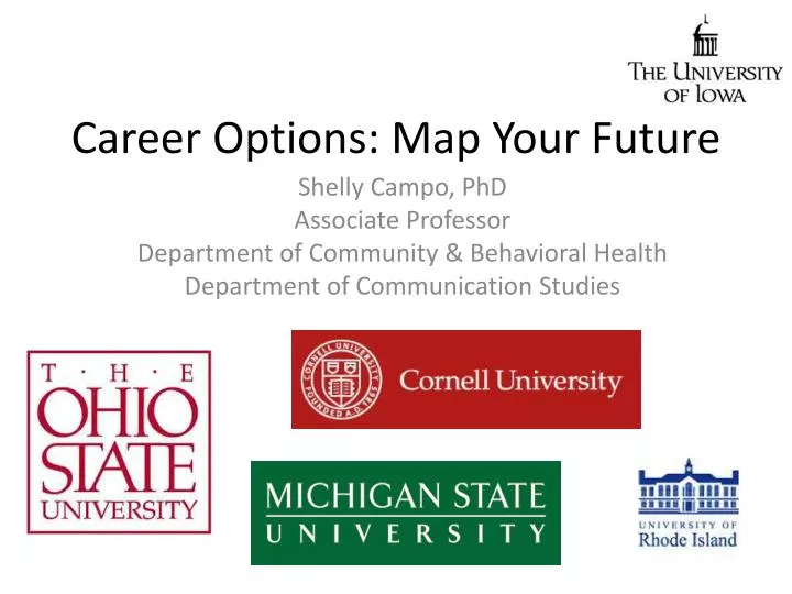 career options map your future