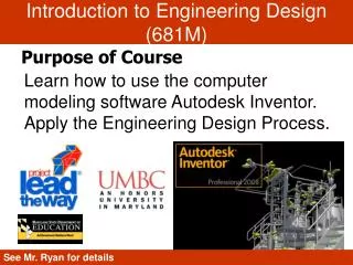 Introduction to Engineering Design (681M)
