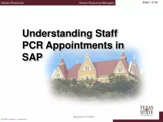 Understanding Staff PCR Appointments in SAP