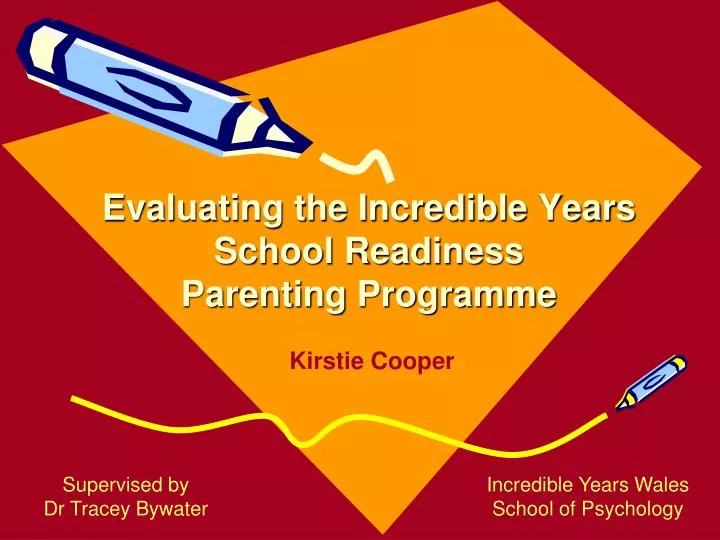 evaluating the incredible years school readiness parenting programme
