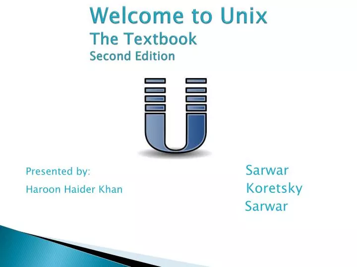 welcome to unix the textbook second e dition