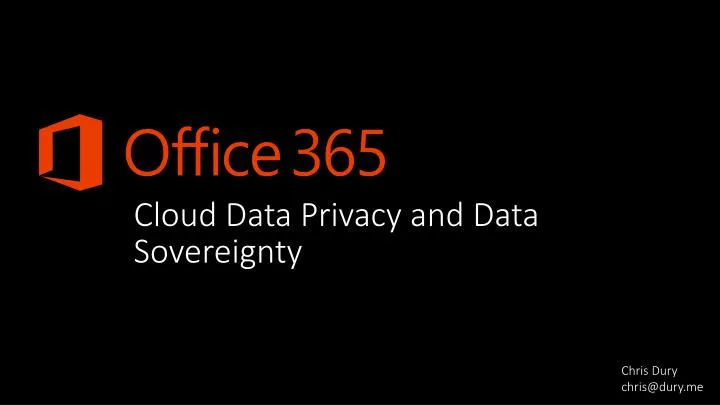 cloud data privacy and data sovereignty