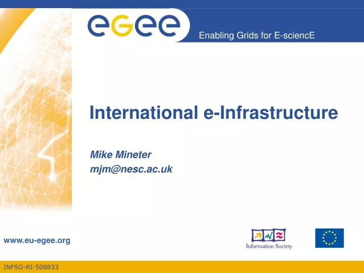 international e infrastructure