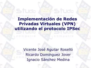 implementaci n de redes privadas virtuales vpn utilizando el protocolo ipsec