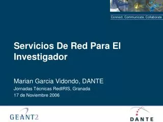 servicios de red para el investigador