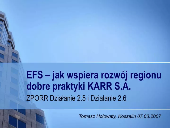 efs jak wspiera rozw j regionu dobre praktyki karr s a