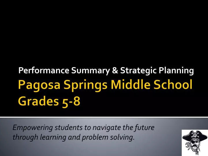 performance summary strategic planning