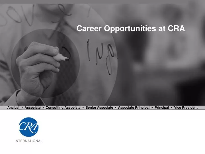 career opportunities at cra
