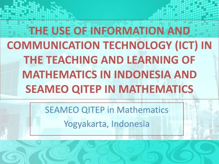 seameo qitep in mathematics yogyakarta indonesia