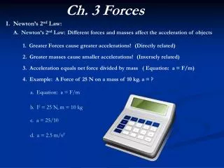 Ch. 3 Forces