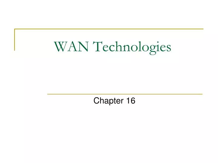 wan technologies