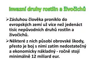 invazn druhy rostlin a ivo ich