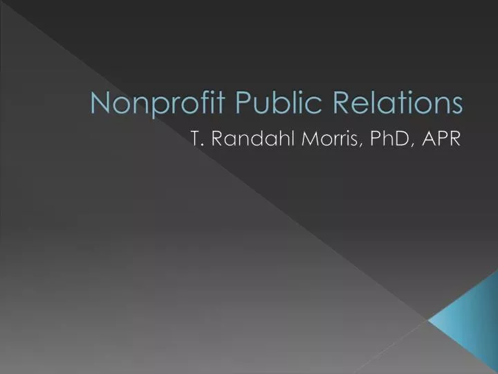 nonprofit public relations