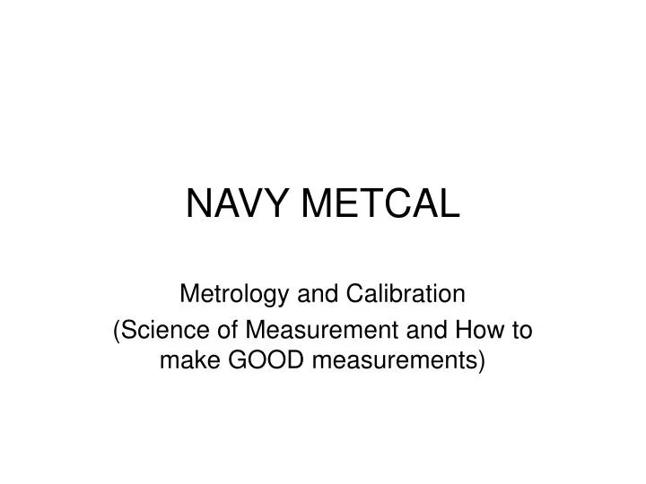 navy metcal