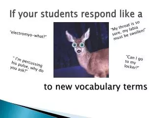 If your students respond like a