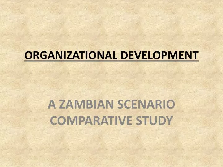 organizational development