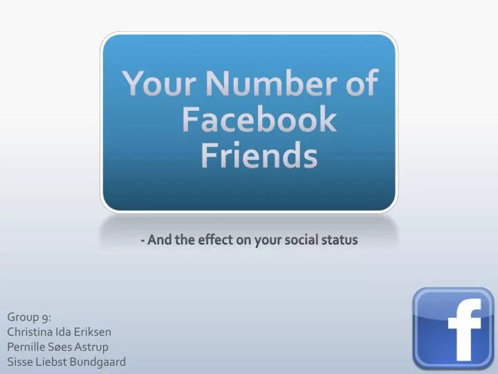 your number of facebook friends