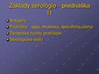 z klady s rol gie predn ka 11