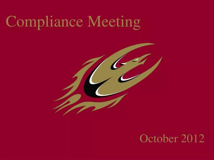 compliance meeting