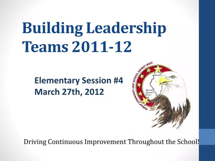 building leadership teams 2011 12