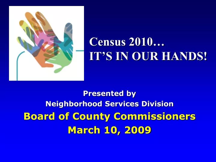 presented by neighborhood services division board of county commissioners march 10 2009