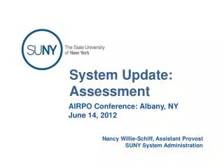 System Update: Assessment
