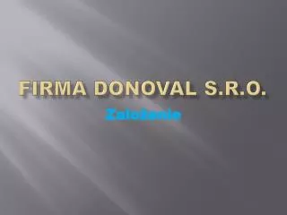 firma donoval s r o