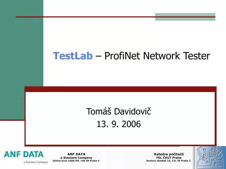 testlab profinet network tester