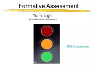 Formative Assessment