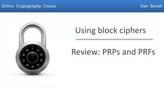 Review: PRPs and PRFs