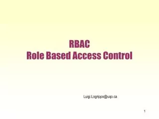 rbac role based access control