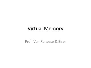 virtual memory