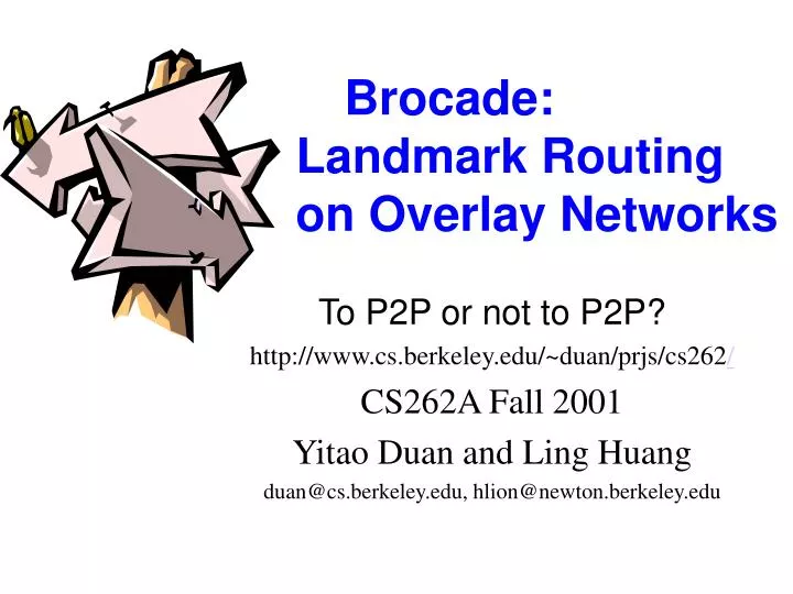 brocade landmark routing on overlay networks