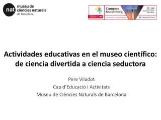 actividades educativas en el museo cient fico de ciencia divertida a ciencia seductora