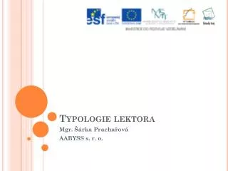 typologie lektora