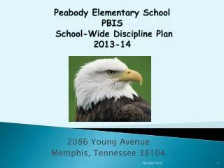 Peabody Elementary School PBIS School-Wide Discipline Plan 2013-14