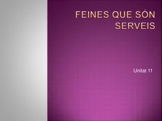 feines que s n serveis