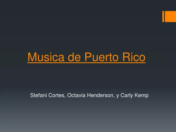 musica de puerto rico